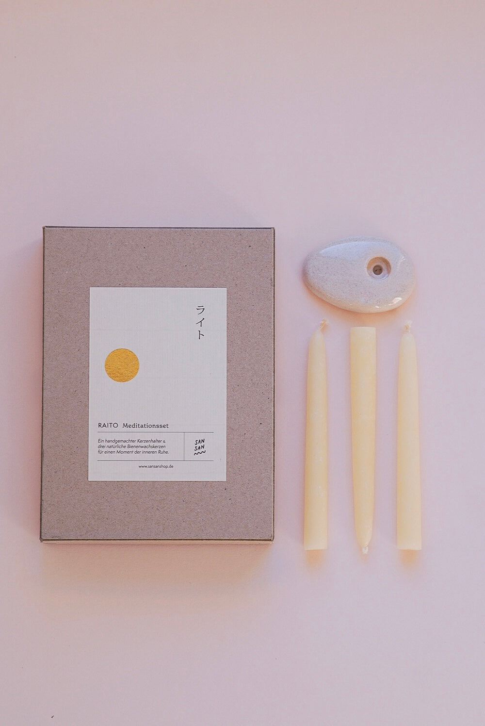 Raito Meditationsset - stone white