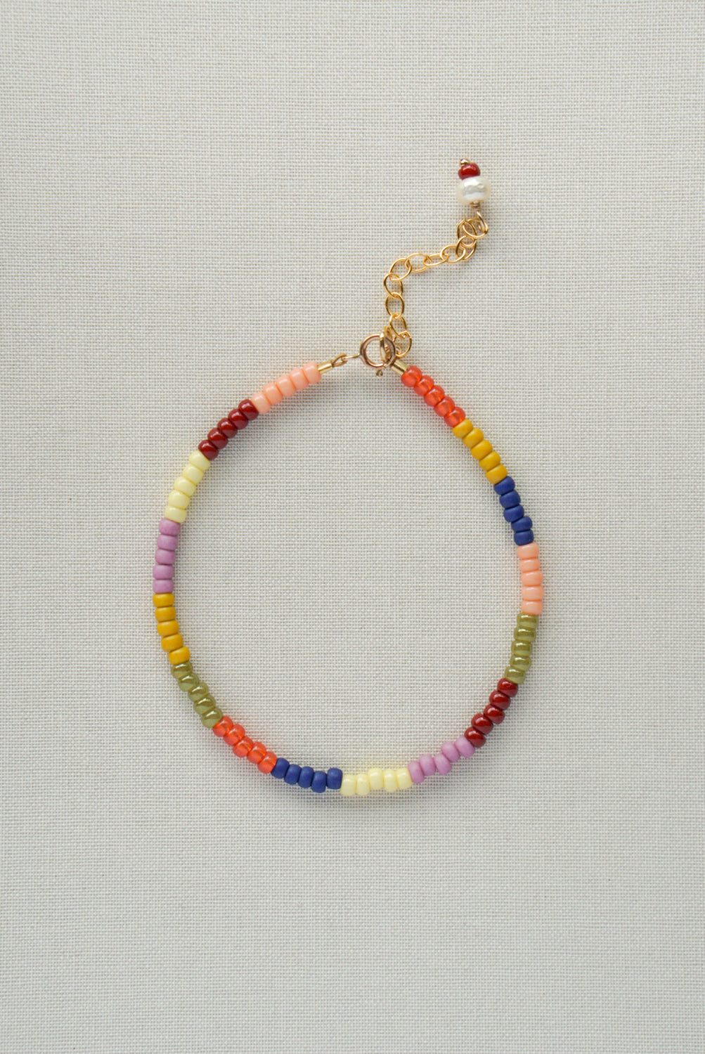 Maya - bracelet made of glass beads - autumn bliss