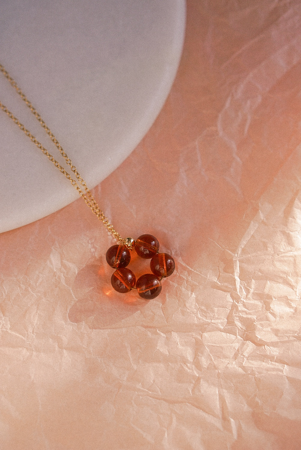 Petal - Gold Filled necklace with pendant