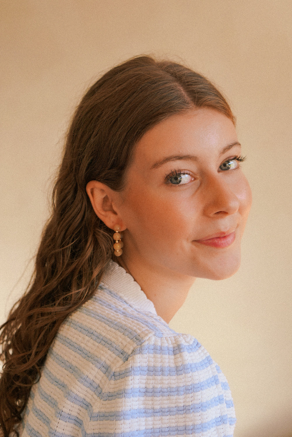 Petal - large hoop earrings made of gold filled