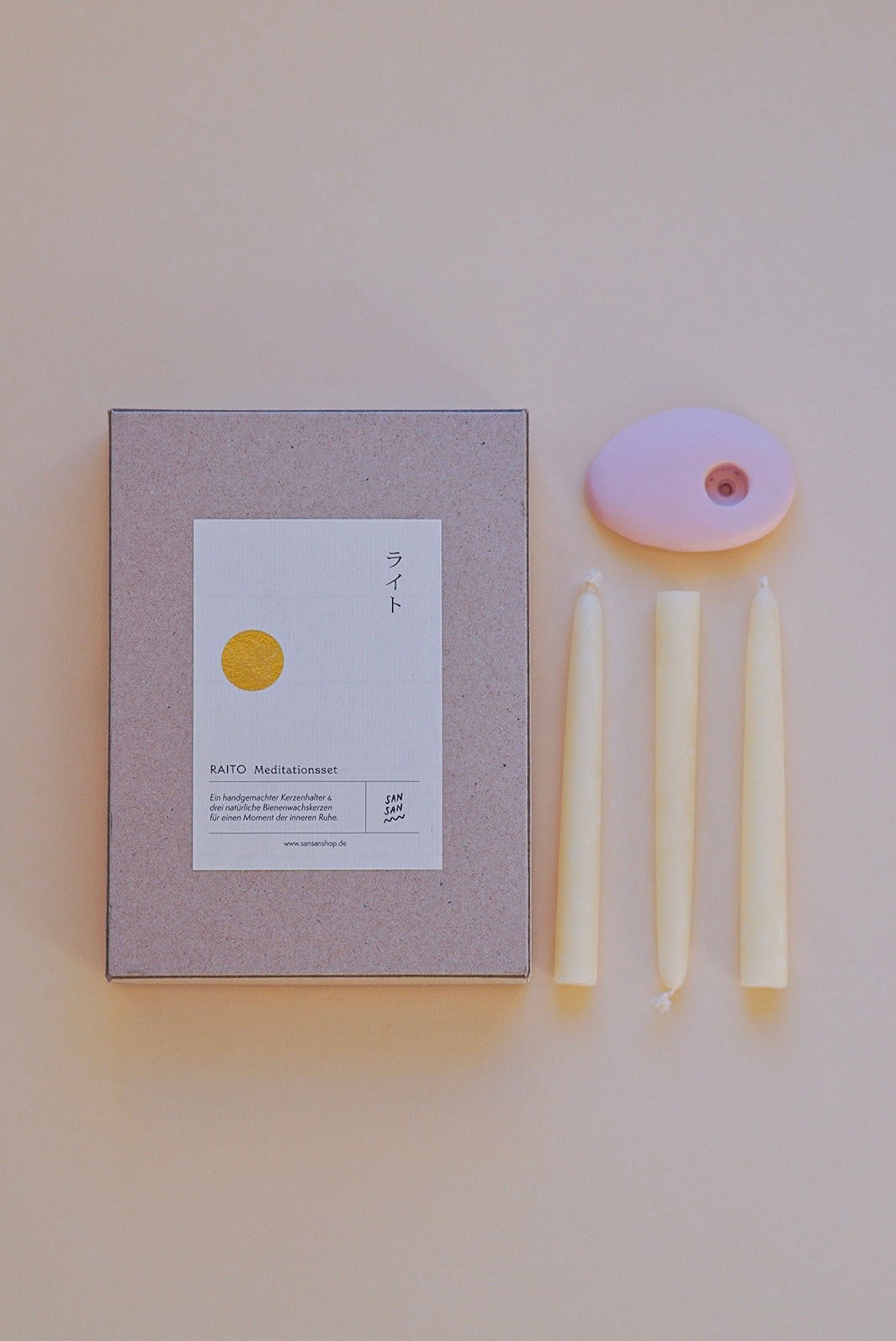 Raito Meditationsset - matte pink