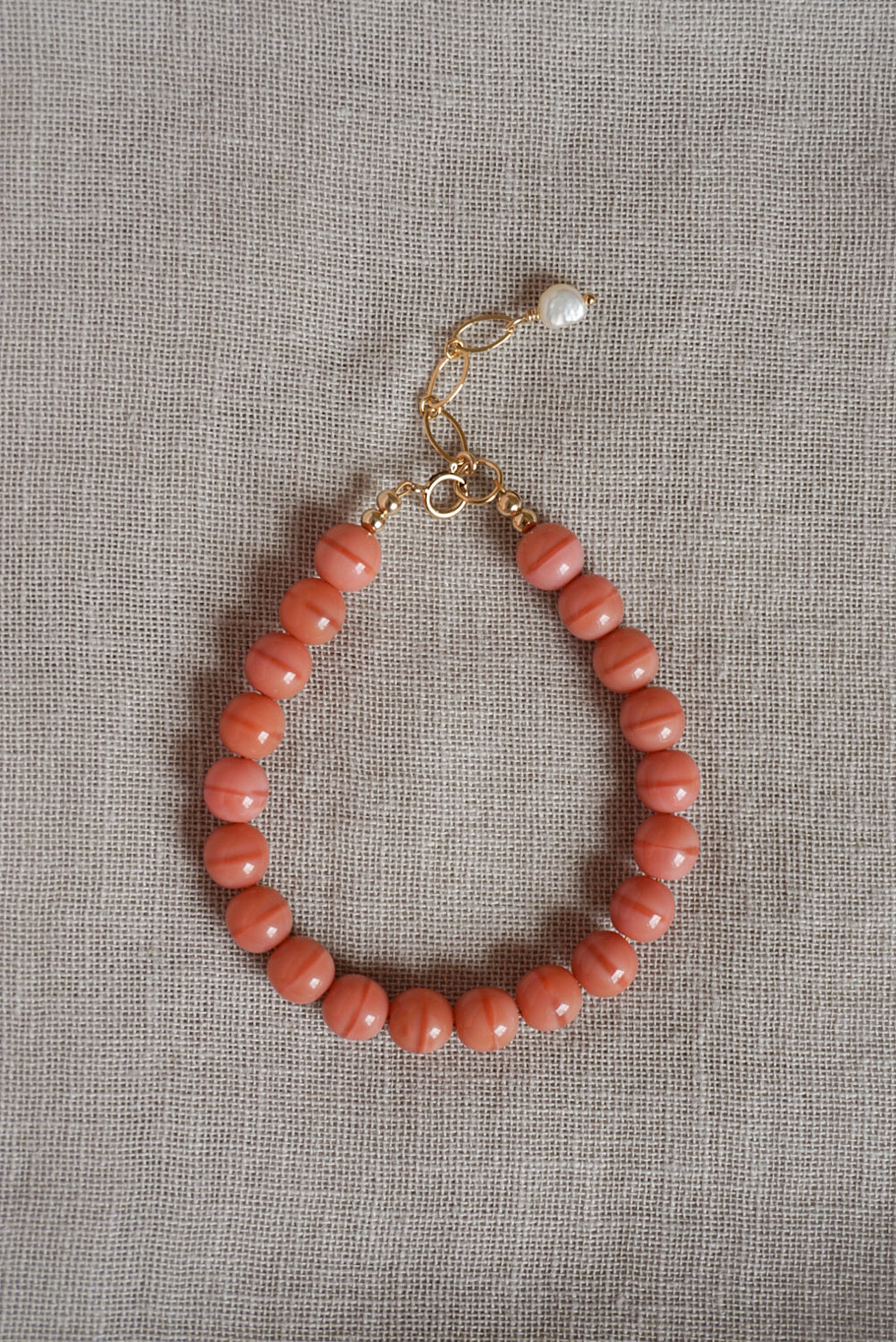 The San Armband - rosy coral