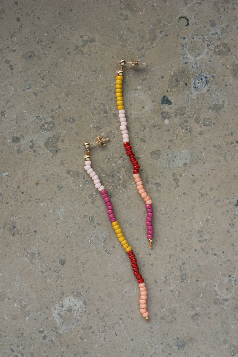 Maya - long earrings - wild dahlia