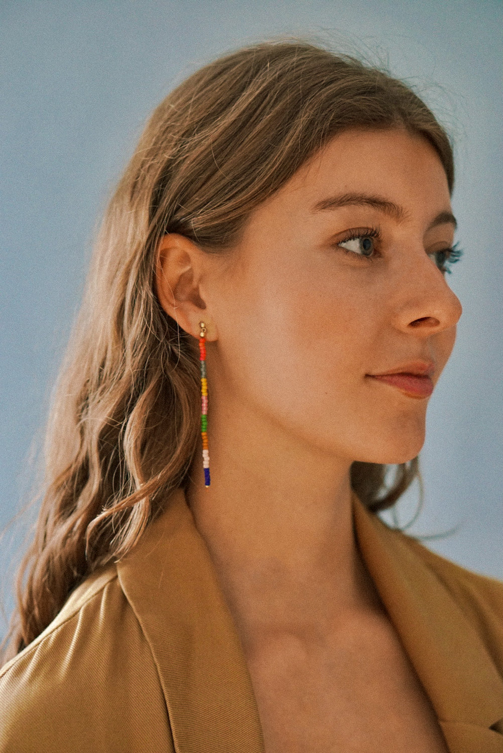 Maya - long earrings - summer spice