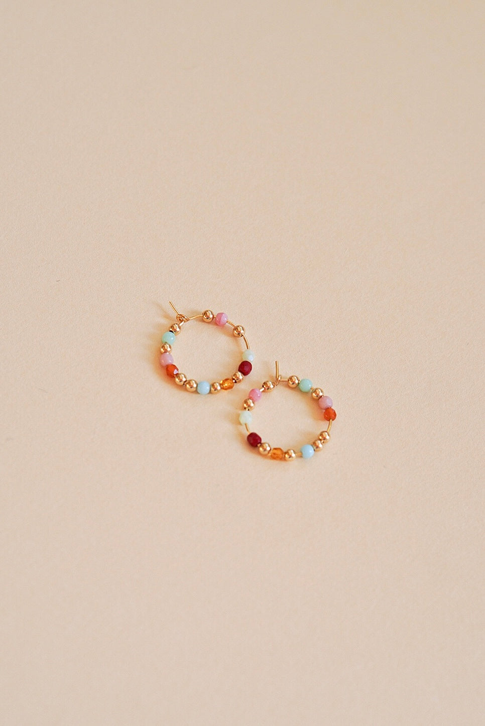 Gold Bubbles Confetti Creolen