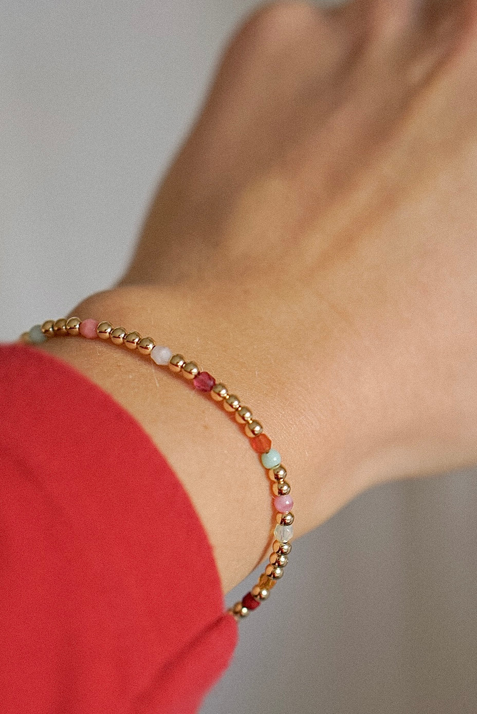 Gold Bubbles Confetti Ring