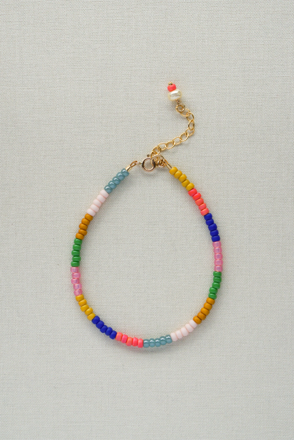 Maya - bracelet made of glass beads - summer spice