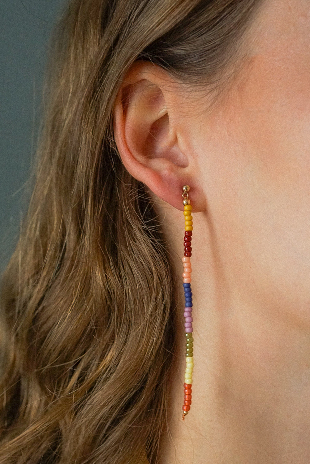 Maya - long earrings - autumn bliss