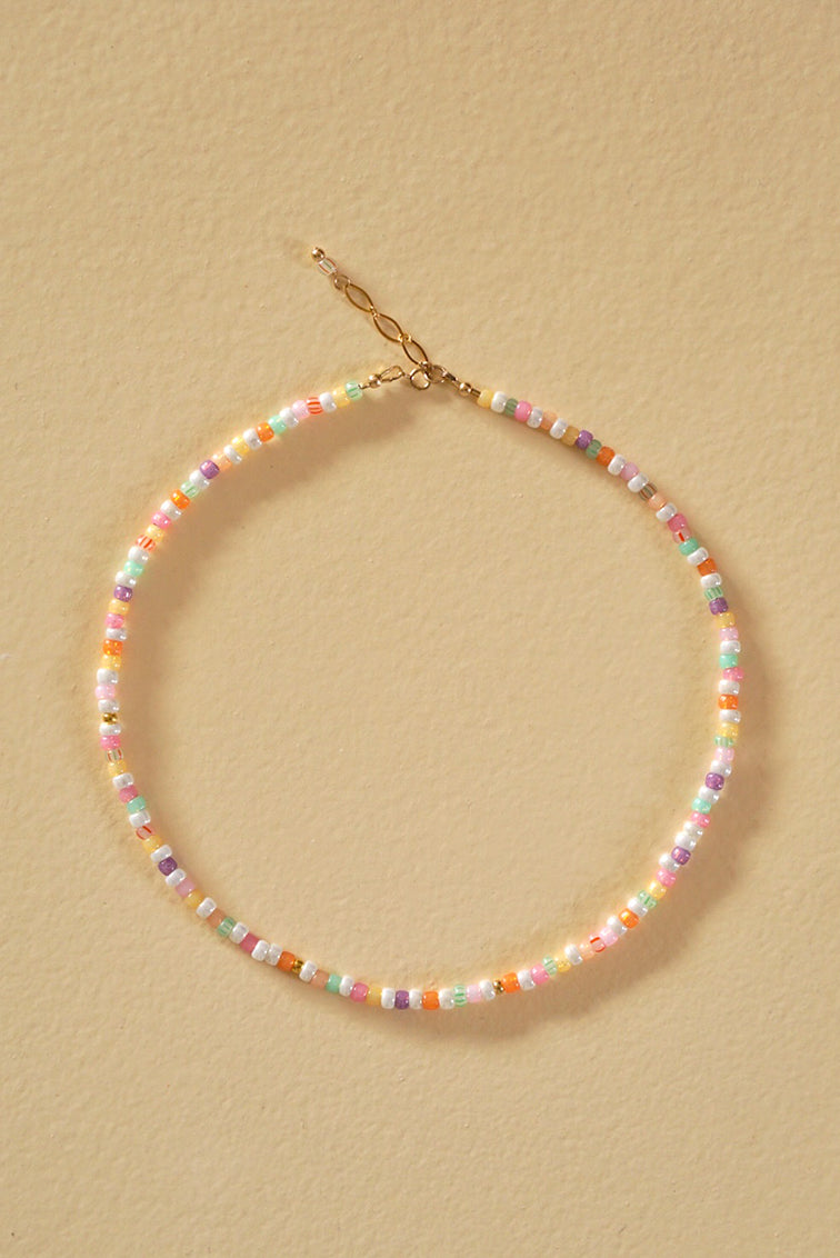 LULA fruit cocktail - short necklace made of glass beads