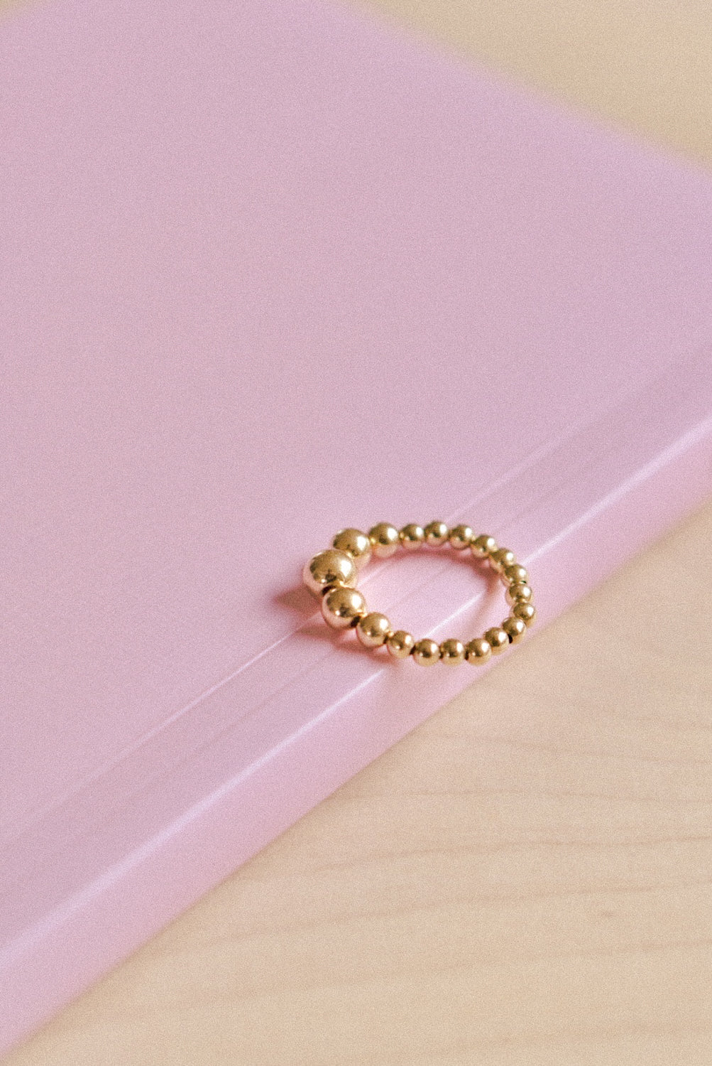 Gold BUBBLES ring